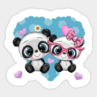 Love panda Sticker